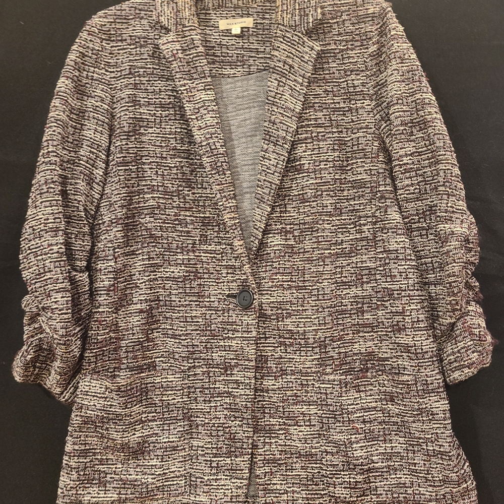 Max Studio Monochrome Textured Blazer